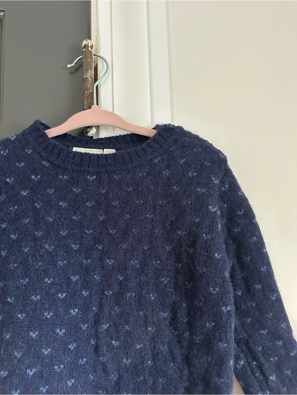 JoJo Maman Bébé Navy Lambswool Sailboat Fair Isle Sweater 3–4Y